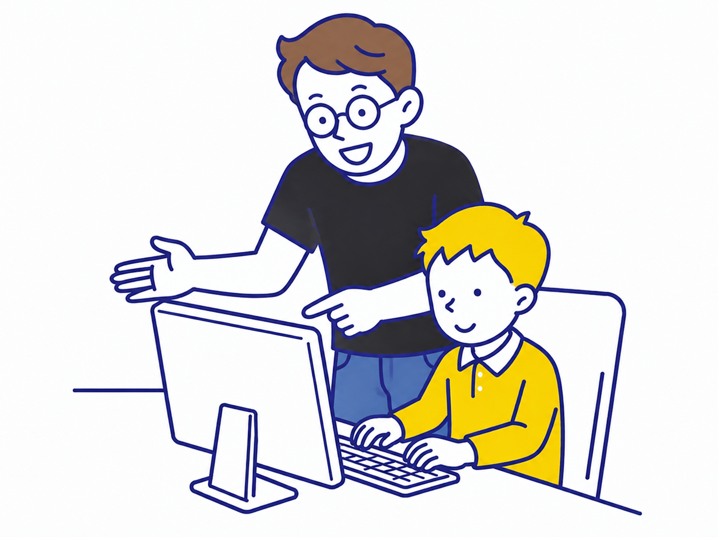 Student working on a coding session with Jake